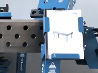 Mensola porta documenti GPPH 220x177x148 mm per tavoli fori 28mm