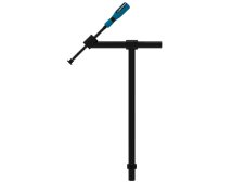 Morsetto a vite per tubi GPPH 500x345mm con angolazione 45°, fori 16mm
