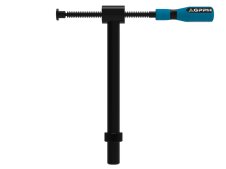 Morsetto a vite orizzontale per tubi GPPH 330x175mm ad angolo di 90°, tavoli fori 16mm