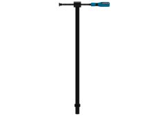 Morsetto a vite orizzontale per tubi GPPH 800x175mm ad angolo di 90°, tavoli fori 16mm