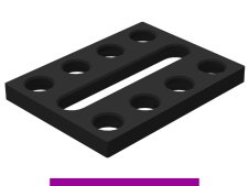 Piastra adattatrice 200x150mm SteelExpert GPPH, spessore 25mm, fori 28mm