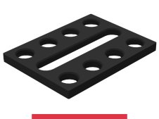 Piastra adattatrice 200x150mm SteelMax GPPH, spessore 15mm, fori 28mm