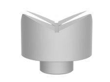 Prisma di sostegno GPPH 58mm, angolo 130-90° per tavoli fori 28mm