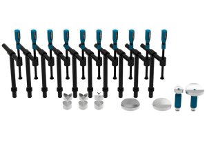 Accessori di serraggio tubi GPPH Mini da 20 pezzi per tavoli saldatura, fori 16-28mm