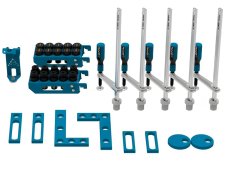 Accessori di serraggio 36 pezzi per tavoli saldatura SteelExpert GPPH, fori 28mm