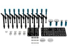 Accessori di serraggio tubi GPPH Compact da 39 pezzi per tavoli saldatura, fori 16-28mm
