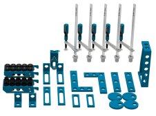 Accessori di serraggio 45 pezzi per tavoli saldatura SteelExpert GPPH, fori 28mm