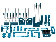 Accessori di serraggio 64 pezzi per tavoli saldatura SteelEco GPPH, fori 16mm