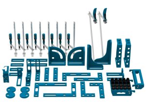 Accessori di serraggio 64 pezzi per tavoli saldatura SteelExpert GPPH, fori 28mm