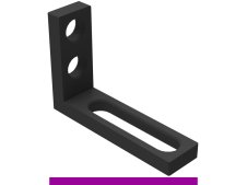 Squadra di battuta 125x185mm SteelExpert GPPH, spessore 25mm, fori 28mm
