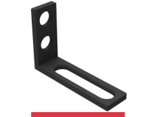 Squadra di battuta 125x185mm SteelMax GPPH, spessore 15mm, fori 28mm