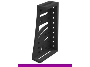 Squadra di battuta 270x500x175x100mm sinistra SteelExpert GPPH, spessore 25mm, fori 28mm