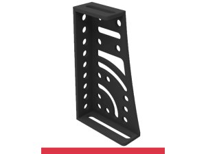 Squadra di battuta 275x500x175x100mm sinistra SteelMax GPPH, spessore 15mm, fori 28mm