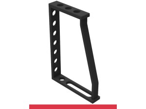 Squadra di battuta 275x400x200mm SteelMax GPPH, spessore 15mm, fori 28mm