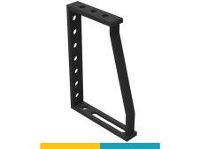 Squadra di battuta 275x400x200mm SteelPlus-SteelEco GPPH, spessore 12mm, fori 16mm