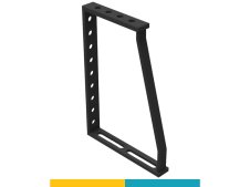 Squadra di battuta 350x500x250mm SteelPlus-SteelEco GPPH, spessore 12mm, fori 16mm