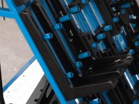 Squadra di battuta 450x250mm sinistra SteelExpert GPPH, spessore 25mm, fori 28mm