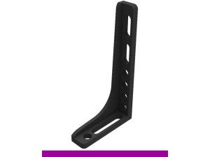 Squadra di battuta 450x250mm sinistra SteelExpert GPPH, spessore 25mm, fori 28mm