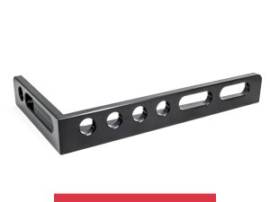 Squadra di battuta 450x250mm sinistra SteelMax GPPH, spessore 15mm, fori 28mm