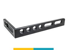 Squadra di battuta 450x250mm sinistra SteelPlus-SteelEco GPPH, spessore 12mm, fori 16mm
