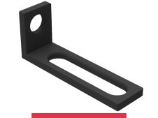 Squadra di battuta 75x185mm SteelMax GPPH, spessore 15mm, fori 28mm