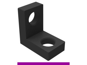 Squadra di battuta 75x75mm SteelExpert GPPH, spessore 25mm, fori 28mm