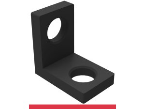 Squadra di battuta 75x75mm SteelMax GPPH, spessore 15mm, fori 28mm