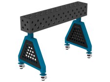 Supporto saldatura con ruote SteelExpert Trestle GPPH spessore 25mm, fori 28mm in griglia diagonale