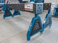 Supporto saldatura SteelPlus Trestle GPPH spessore 12mm, fori 16mm in griglia diagonale