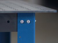 Banco per saldatura DIY GPPH 1,2x0,8mt spessore 8mm, fori 16mm