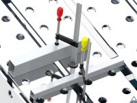 Banco per saldatura SteelPro GPPH 1,2x1,2mt in acciaio a piastre espandibile