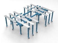 Banco per saldatura SteelPro GPPH 1,5x3,2mt in acciaio a piastre espandibile