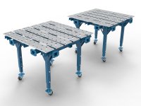 Banco per saldatura SteelPro GPPH 1,5x3,2mt in acciaio a piastre espandibile