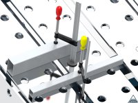 Banco per saldatura SteelPro GPPH 1,5x3,2mt in acciaio a piastre espandibile