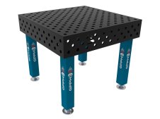 Banco per saldatura SteelMax GPPH 1x1mt spessore 15mm, fori 28mm griglia diagonale