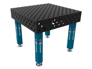 Banco per saldatura SteelMax GPPH 1x1mt spessore 15mm, fori 28mm griglia diagonale