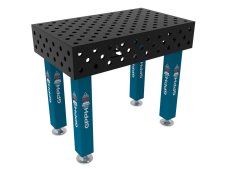 Banco per saldatura SteelMax GPPH 1x0,6mt spessore 15mm, fori 28mm griglia diagonale