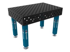 Banco per saldatura SteelMax GPPH 1,2x0,8mt spessore 15mm, fori 28mm griglia diagonale