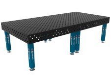 Banco per saldatura SteelMax GPPH 3x1,48mt spessore 15mm, fori 28mm griglia diagonale