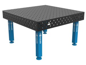 Banco per saldatura SteelMax GPPH in acciaio rinforzato 1,5x1,48mt fori 28mm