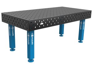Banco per saldatura SteelMax GPPH in acciaio rinforzato 2x1mt fori 28mm