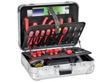 Valigia porta utensili GT Line Metal Lite PEL in alluminio angolari di rinforzo Valigia porta utensili GT Line Metal Lite PEL in alluminio angolari di rinforzo