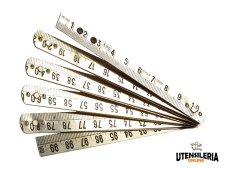 Doppimetro in acciaio inox IORI 1 metro da 10 stecche, Classe III Doppimetro in acciaio inox IORI 1 metro da 10 stecche, Classe III