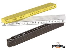 Doppimetro in plastica IORI 2 metri da 10 stecche, Classe III Doppimetro in plastica IORI 2 metri da 10 stecche, Classe III