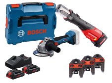 Kit Pressatrice Romax 4000 + Smerigliatrice Bosch GWS 18V-8 + Set Batterie 4Ah