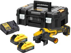 Smerigliatrice angolare DeWalt DCG409 disco 125mm in kit con 2 batterie 5,0Ah Powerstack