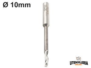 Fresa elicoidale allungata per alluminio Klein codolo Ø10mm