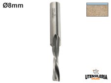 Fresa integrale HW Klein elica sinistra spingente codolo Ø8mm Fresa integrale HW Klein elica sinistra spingente codolo Ø8mm