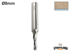 Fresa integrale HW Klein elica destra traente codolo Ø8mm Fresa integrale HW Klein elica destra traente codolo Ø8mm