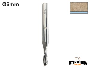 Fresa integrale HW Klein elica destra traente codolo Ø6mm